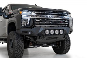 Chevrolet 3500 Bumper - Front - Addictive Desert Designs - Bomber - Hammer Black - `20-`23